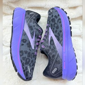 Brooks Women's Ghost Running Shoes - Black and Purple